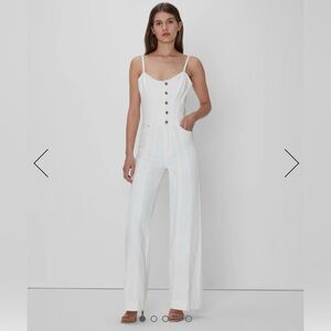 7 For All Mankind Bustier Denim Jumpsuit